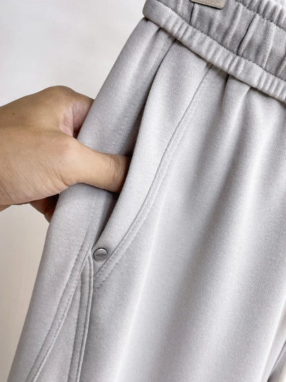 Side Circular Logo Embroidery Pants