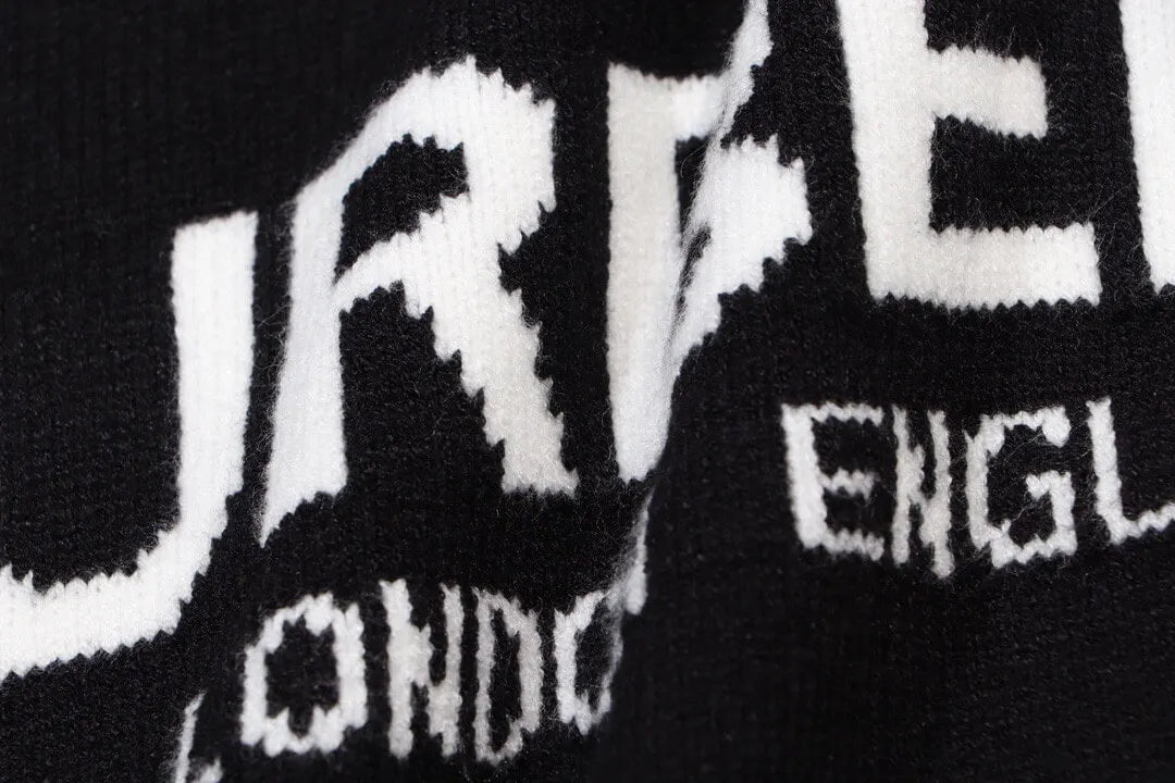 Front Letter Logo Black Sweater