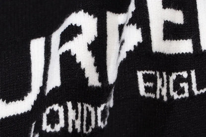 Front Letter Logo Black Sweater