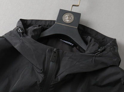 Circular Badge Hooded Jacket