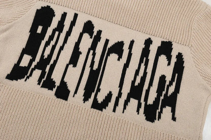 Distressed Logo Crewneck Sweater