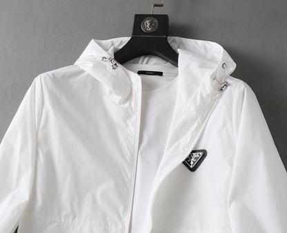 Triangle Lightweight Casual Hooded Jacket