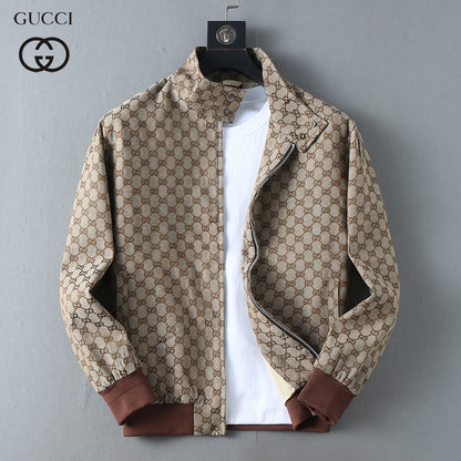 Jacquard Pattern Casual Bomber Jacket