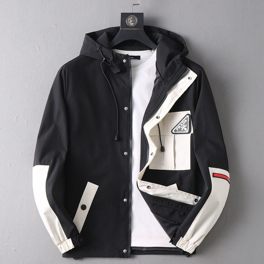 Contrast Pocket Hooded Jacket