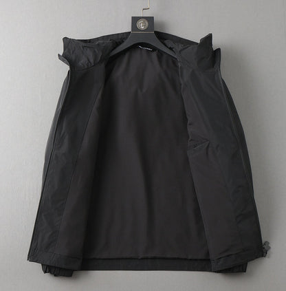 Circular Badge Hooded Jacket