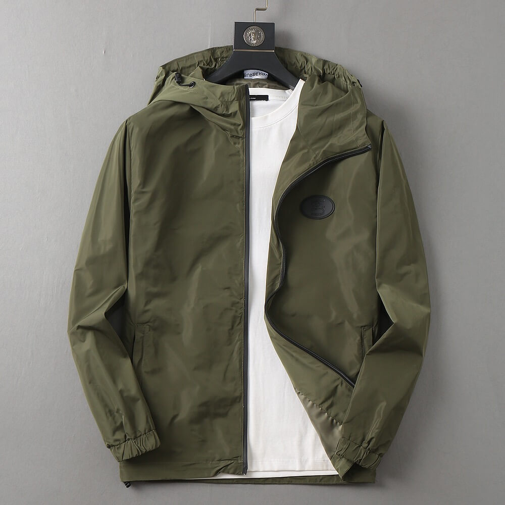 Circular Badge Hooded Jacket