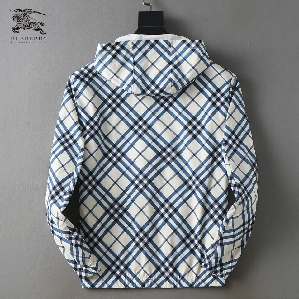 Reversible Plaid Hooded Jacket