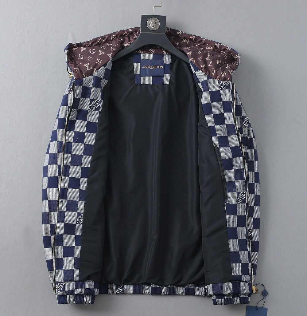 Plaid Pattern Casual Hooded Jacket