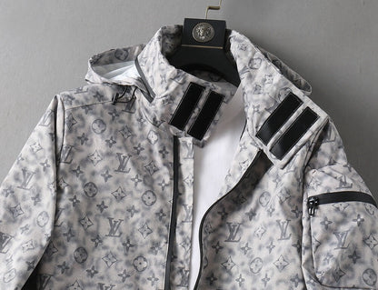 Tech Pocket Hooded Utility Jacket