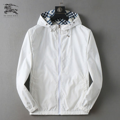 Reversible Plaid Hooded Jacket