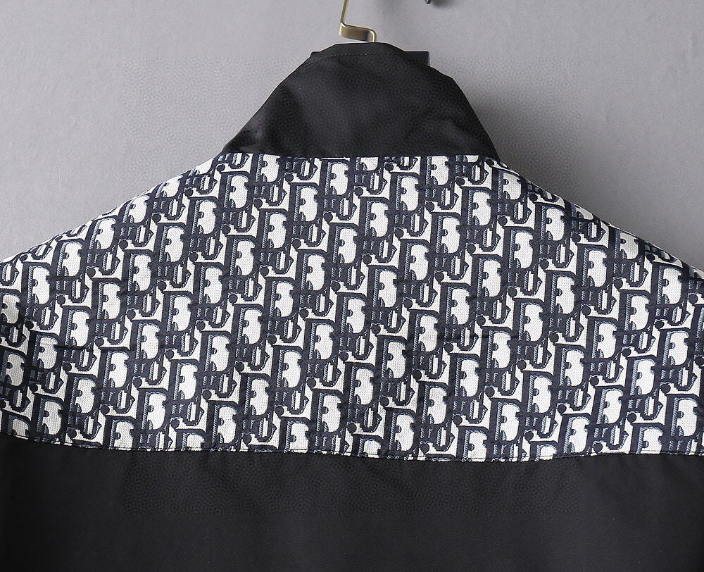 Mixed Print Cargo Pocket Jacket