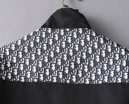 Mixed Print Cargo Pocket Jacket