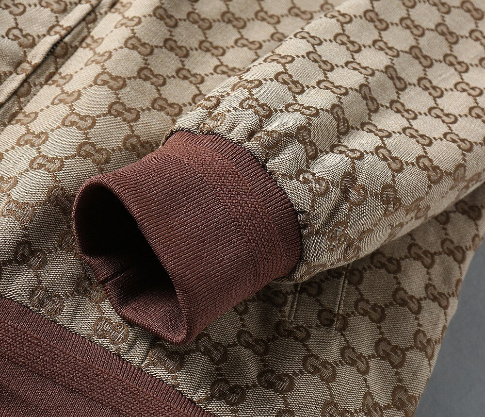 Jacquard Pattern Casual Bomber Jacket
