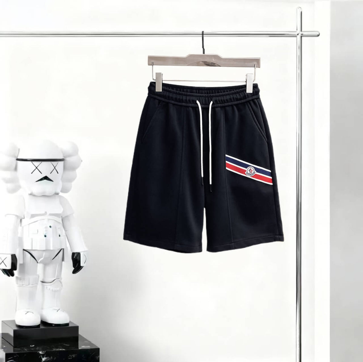 Color‑Block Terry Casual Short