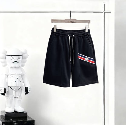 Color‑Block Terry Casual Short