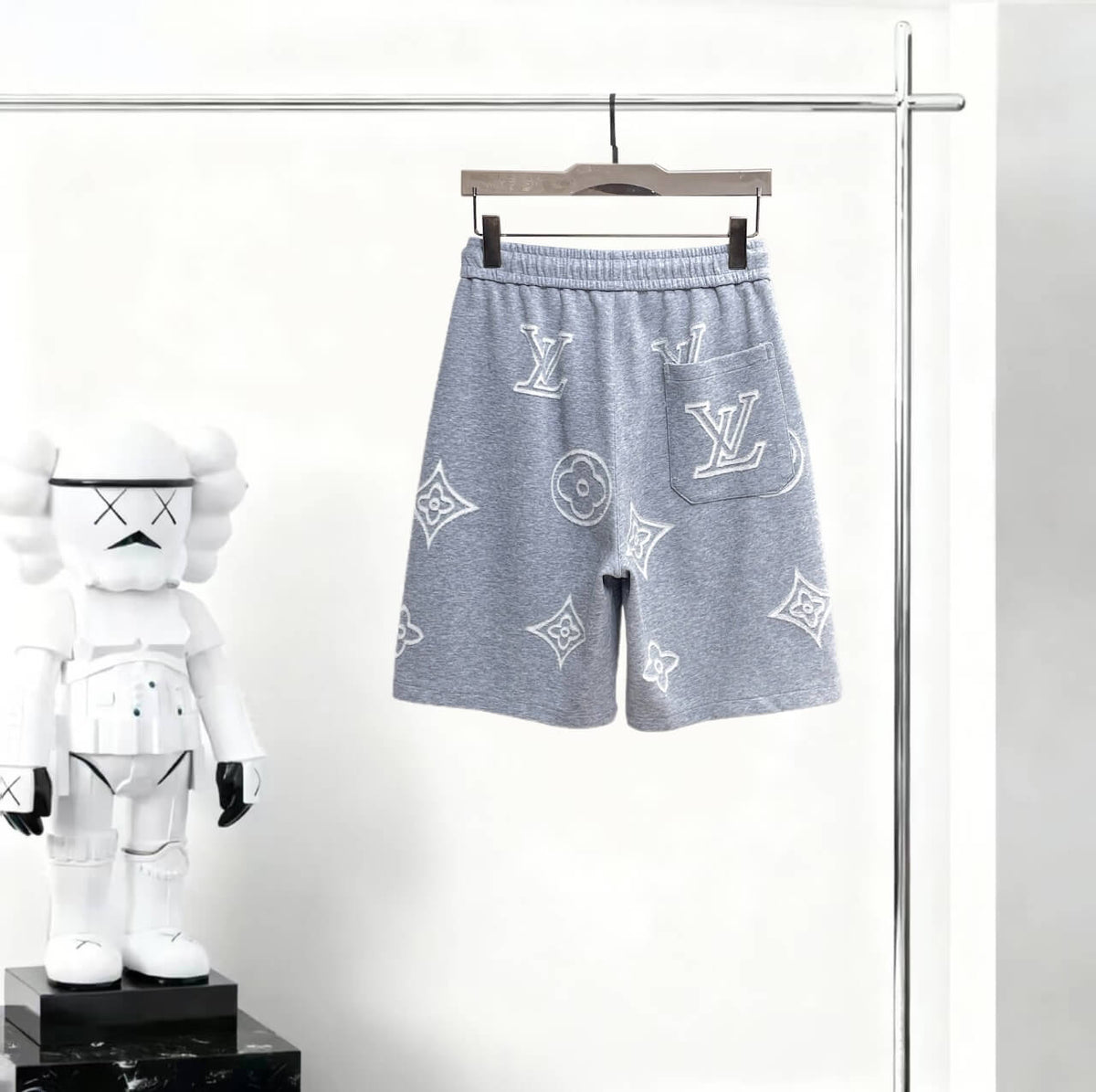 Full‑Pattern Embroidery Casual Short