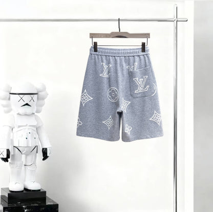 Full‑Pattern Embroidery Casual Short