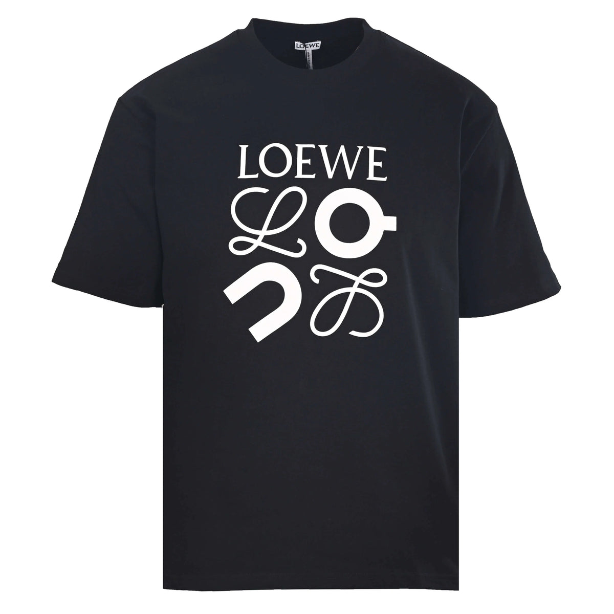 Classic Anagram Print Oversized T‑Shirt