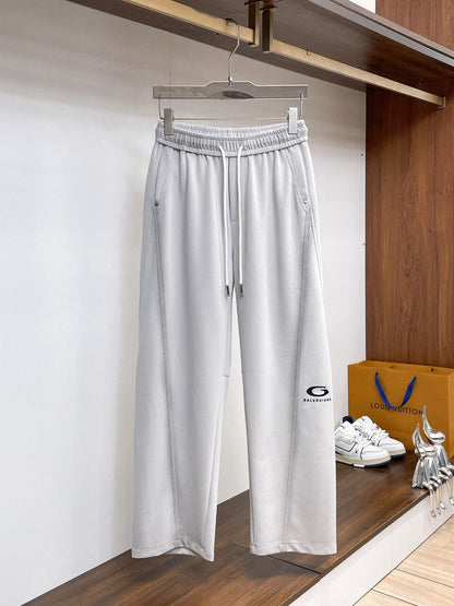 Side Circular Logo Embroidery Pants