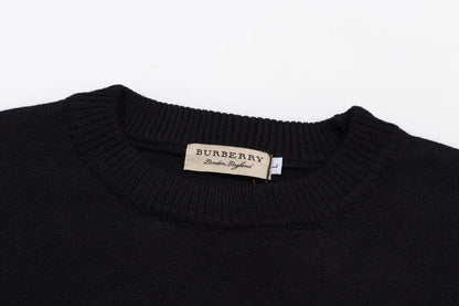 Front Letter Logo Black Sweater