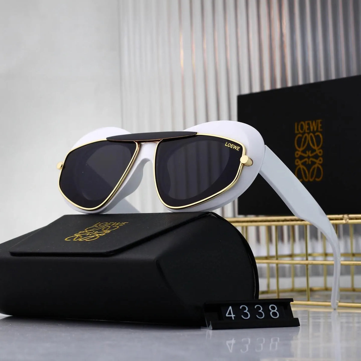 Double Bridge Aviator Sunglasses