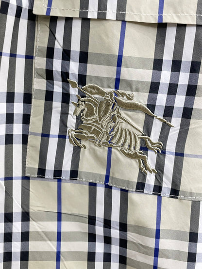 Plaid Drawstring Casual Shorts