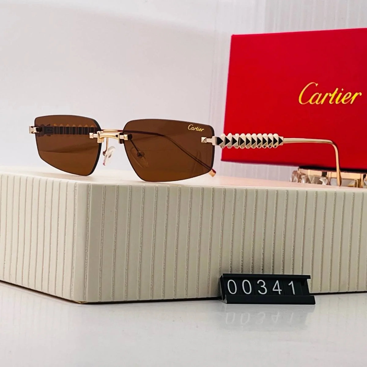 Frameless Color-Tinted Sunglasses