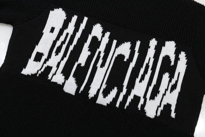 Distressed Logo Crewneck Sweater