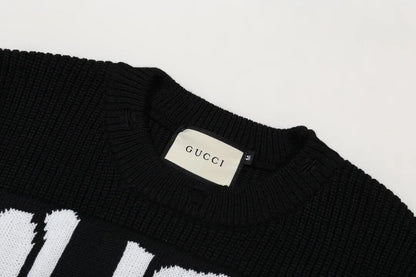 Distressed Logo Crewneck Sweater