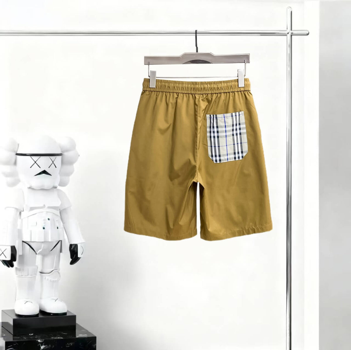 Contrast Patchwork Casual Short