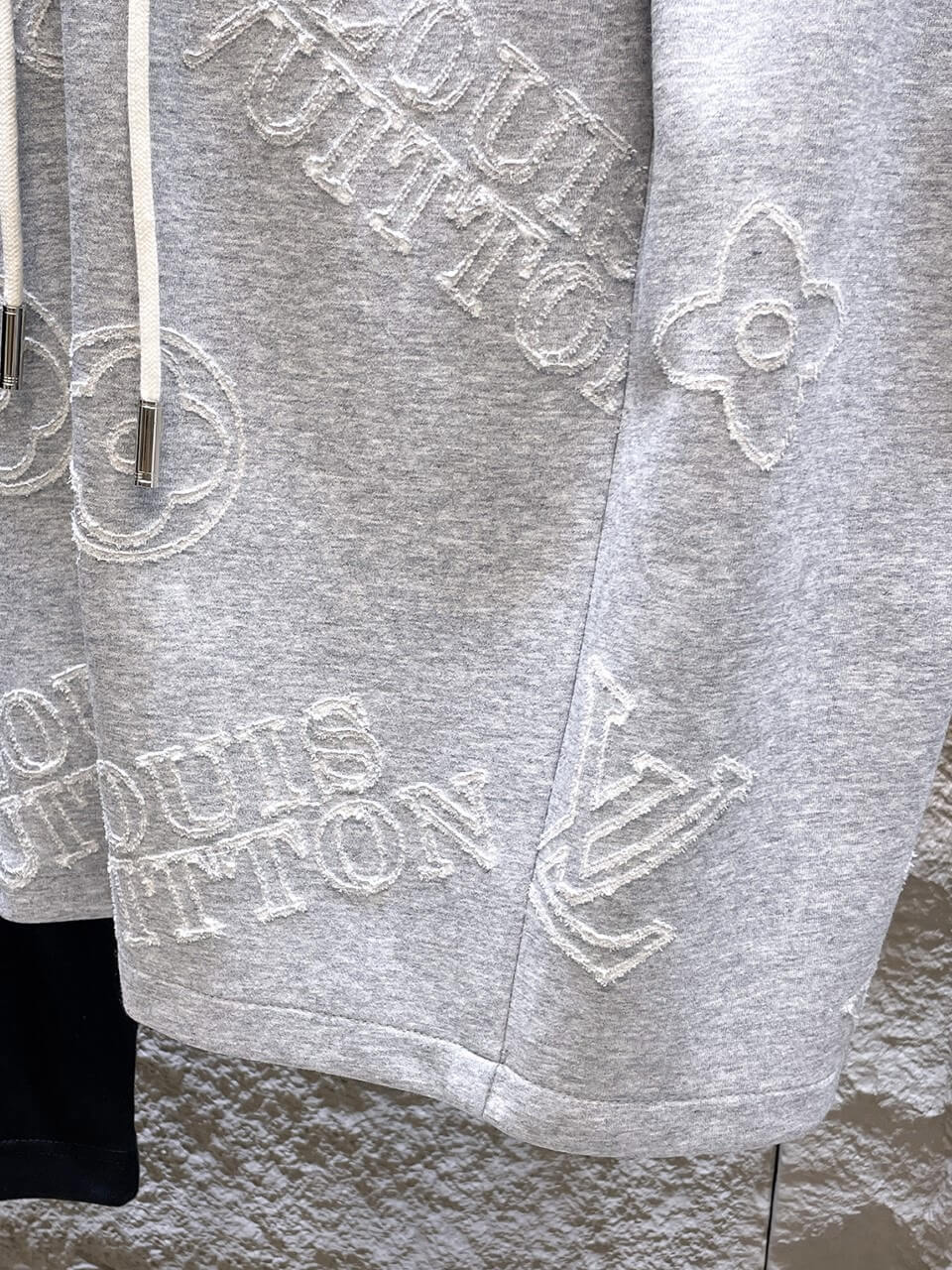 Monogram Print Casual Terry Short