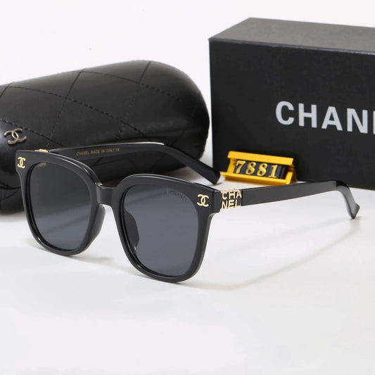 Double C Logo Square Round sunglasses