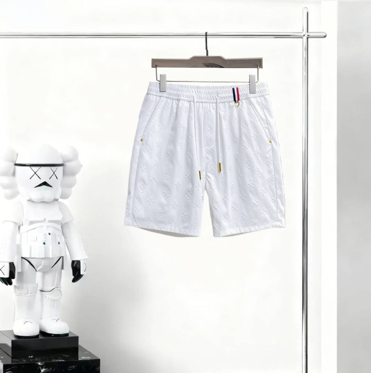 Metal‑Tip Detail Casual Five‑Point Short